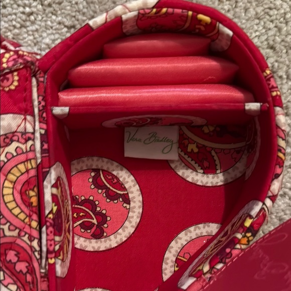 Vera Bradley Heart-Shaped Red Paisley Jewelry Box - Picture 4 of 5